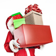 Stock-photo-13833557-santa-holding-presents